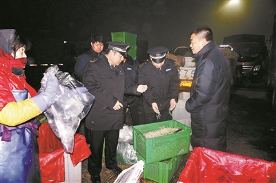 食药监夜查顺义石门批发市场